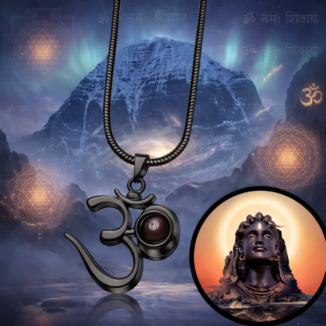OM Pendant with Adiyogi